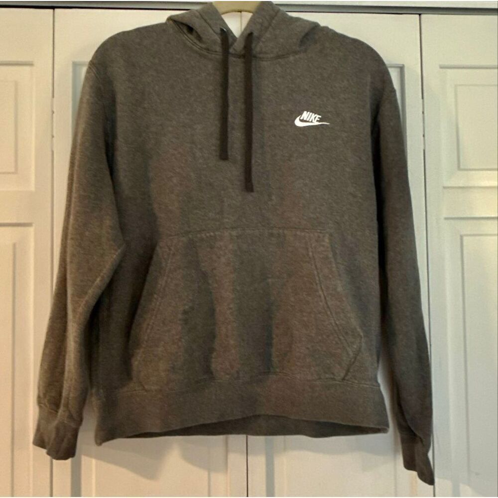 Nike fleece hoodie pullover dark grey size small - Picture 10 of 12